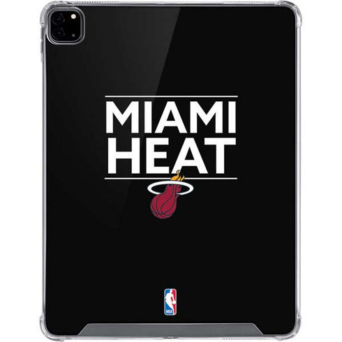 NBA Miami Heat Standard - Black iPad Pro 12.9in (2020) Clear Case