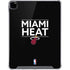 NBA Miami Heat Standard - Black iPad Pro 12.9in (2020) Clear Case
