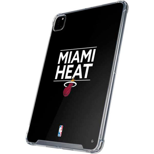 NBA Miami Heat Standard - Black iPad Pro 12.9in (2020) Clear Case