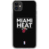 NBA Miami Heat Standard - Black iPhone 11 Clear Case