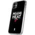 NBA Miami Heat Standard - Black iPhone 11 Clear Case