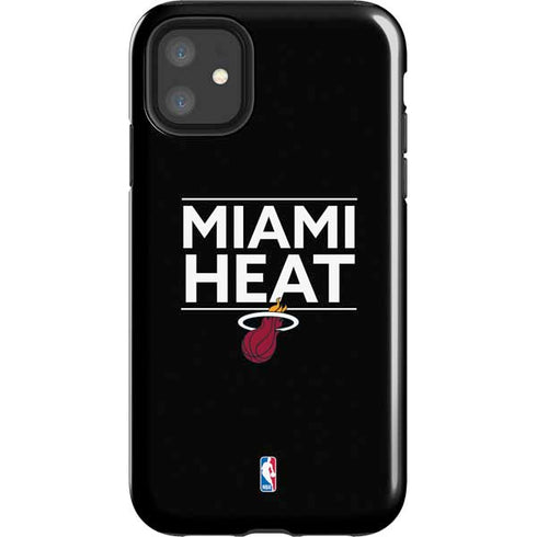 NBA Miami Heat Standard - Black iPhone 11 Impact Case