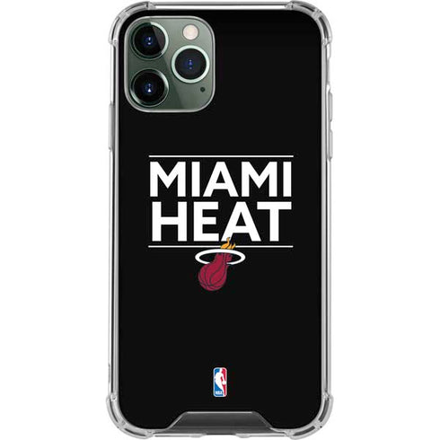 NBA Miami Heat Standard - Black iPhone 11 Pro Max Clear Case