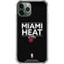 NBA Miami Heat Standard - Black iPhone 11 Pro Max Clear Case
