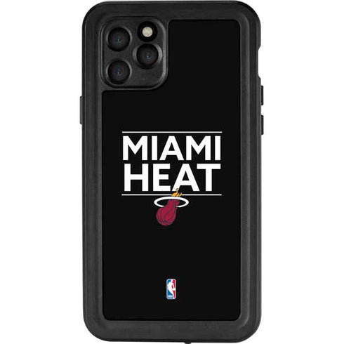 NBA Miami Heat Standard - Black iPhone 11 Pro Waterproof Case