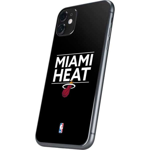 NBA Miami Heat Standard - Black iPhone 11 Skin
