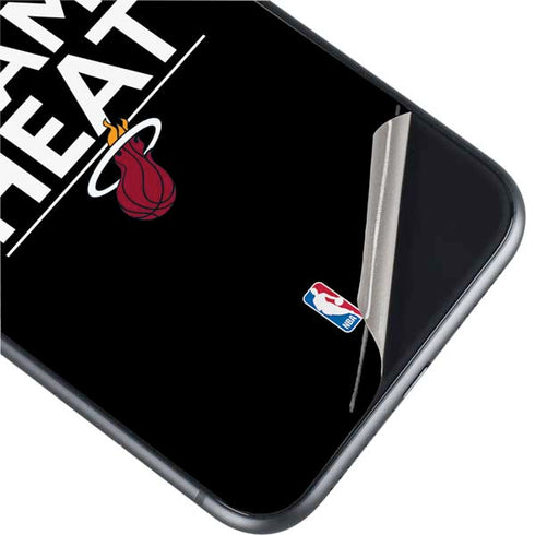 NBA Miami Heat Standard - Black iPhone 11 Skin
