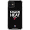 NBA Miami Heat Standard - Black iPhone 12 Clear Case