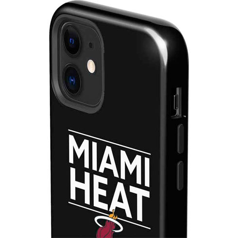 NBA Miami Heat Standard - Black iPhone 12 Impact Case