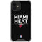 NBA Miami Heat Standard - Black iPhone 12 Mini Clear Case