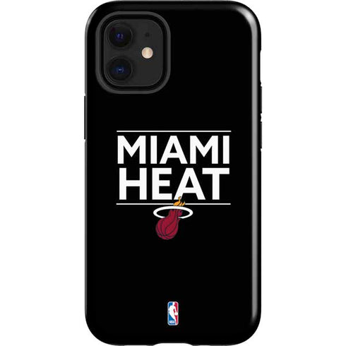 NBA Miami Heat Standard - Black iPhone 12 Mini Impact Case