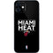 NBA Miami Heat Standard - Black iPhone 12 Mini Skin