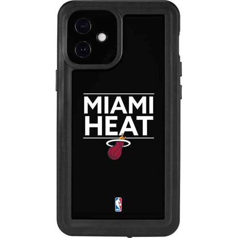 NBA Miami Heat Standard - Black iPhone 12 Mini Waterproof Case