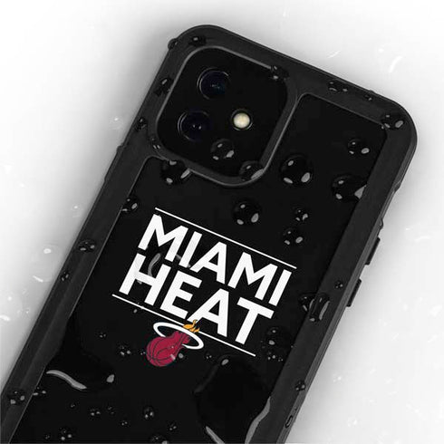 NBA Miami Heat Standard - Black iPhone 12 Mini Waterproof Case