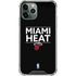NBA Miami Heat Standard - Black iPhone 12 Pro Clear Case