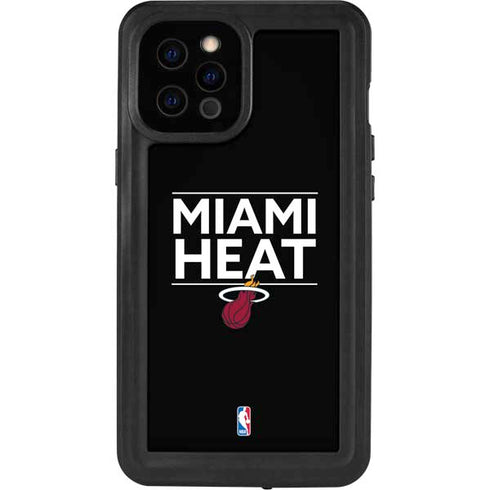 NBA Miami Heat Standard - Black iPhone 12 Pro Max Waterproof Case
