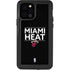 NBA Miami Heat Standard - Black iPhone 12 Pro Waterproof Case