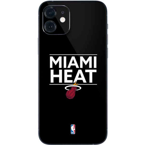 NBA Miami Heat Standard - Black iPhone 12 Skin