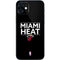 NBA Miami Heat Standard - Black iPhone 12 Skin