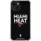 NBA Miami Heat Standard - Black iPhone 13 Clear Case