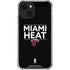 NBA Miami Heat Standard - Black iPhone 13 Clear Case