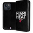 NBA Miami Heat Standard - Black iPhone 13 Folio Case