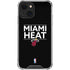 NBA Miami Heat Standard - Black iPhone 13 Mini Clear Case