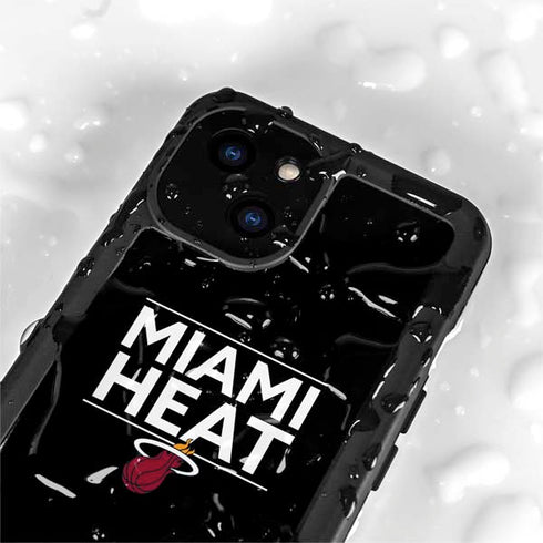 NBA Miami Heat Standard - Black iPhone 13 Mini Waterproof Case