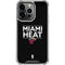 NBA Miami Heat Standard - Black iPhone 13 Pro Clear Case