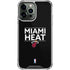 NBA Miami Heat Standard - Black iPhone 13 Pro Max Clear Case
