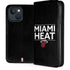 NBA Miami Heat Standard - Black iPhone 14 Folio Case