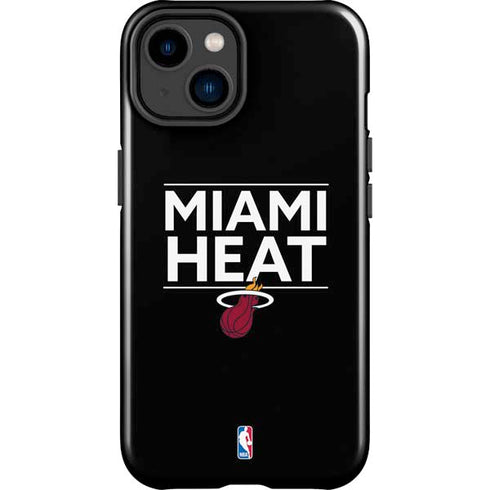 NBA Miami Heat Standard - Black iPhone 15 Plus Impact Case
