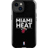 NBA Miami Heat Standard - Black iPhone 15 Plus Impact Case