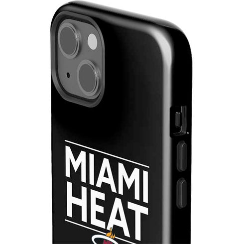 NBA Miami Heat Standard - Black iPhone 15 Plus Impact Case