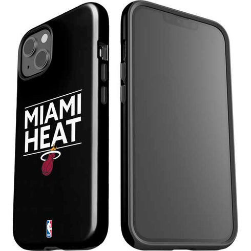 NBA Miami Heat Standard - Black iPhone 15 Plus Impact Case