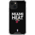 NBA Miami Heat Standard - Black iPhone 15 Plus Clear Case