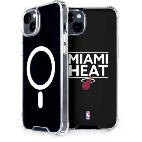 NBA Miami Heat Standard - Black iPhone 15 Plus MagSafe Case