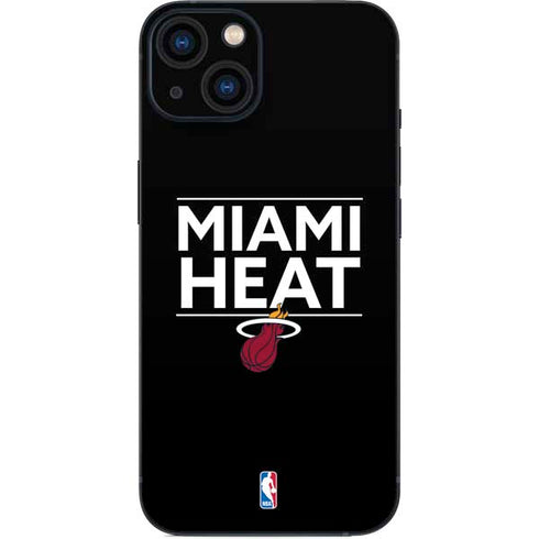 NBA Miami Heat Standard - Black iPhone 15 Plus Skin