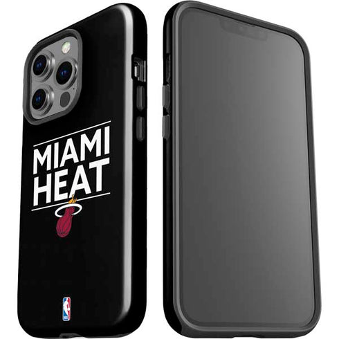 NBA Miami Heat Standard - Black iPhone 15 Pro Impact Case