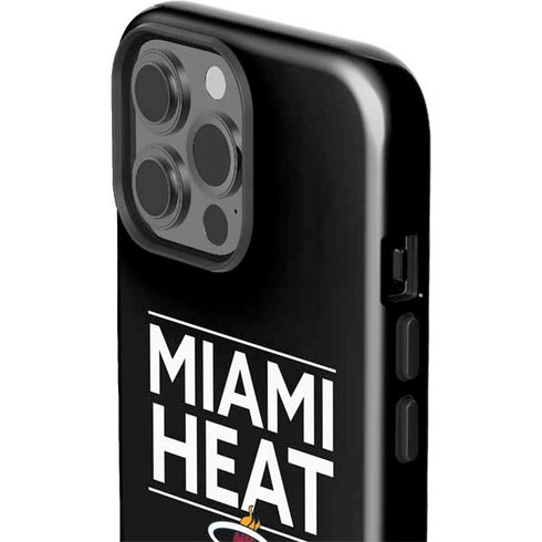 NBA Miami Heat Standard - Black iPhone 15 Pro Max Impact Case
