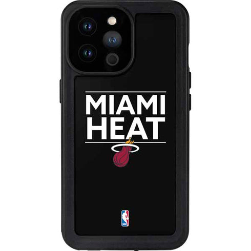 NBA Miami Heat Standard - Black iPhone 14 Pro Max Waterproof Case