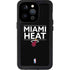 NBA Miami Heat Standard - Black iPhone 14 Pro Waterproof Case