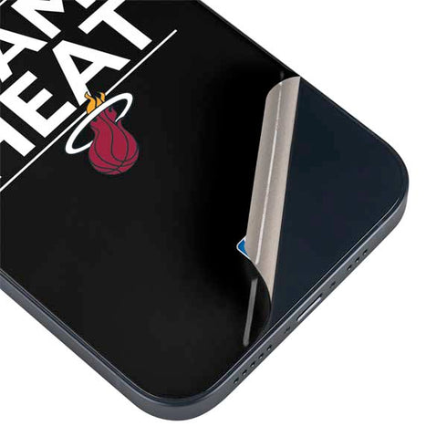 NBA Miami Heat Standard - Black iPhone 14 Skin