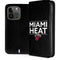NBA Miami Heat Standard - Black iPhone 15 Pro Folio Case