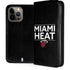 NBA Miami Heat Standard - Black iPhone 15 Pro Max Folio Case