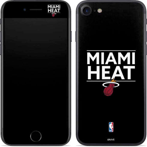 NBA Miami Heat Standard - Black iPhone 7 Skin