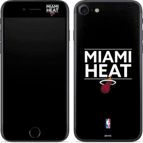 NBA Miami Heat Standard - Black iPhone 8 Skin
