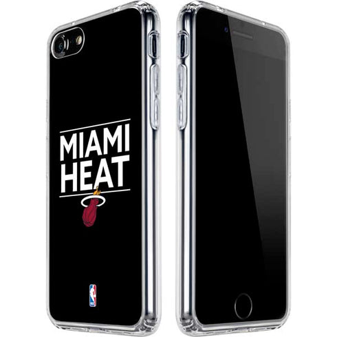 NBA Miami Heat Standard - Black iPhone SE (2nd & 3rd Gen) Clear Case