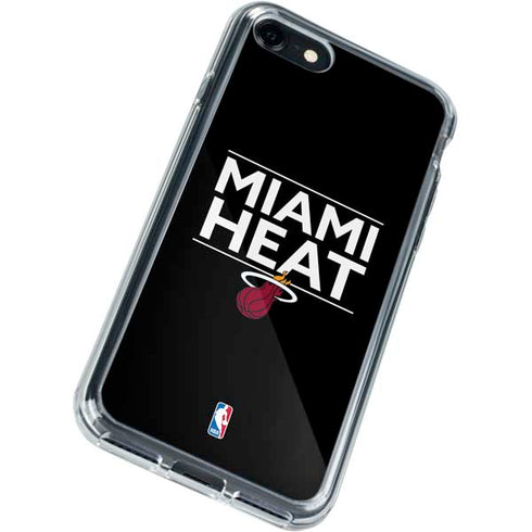 NBA Miami Heat Standard - Black iPhone SE (2nd & 3rd Gen) Clear Case