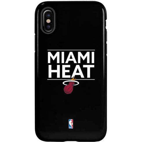 NBA Miami Heat Standard - Black iPhone X Pro Case